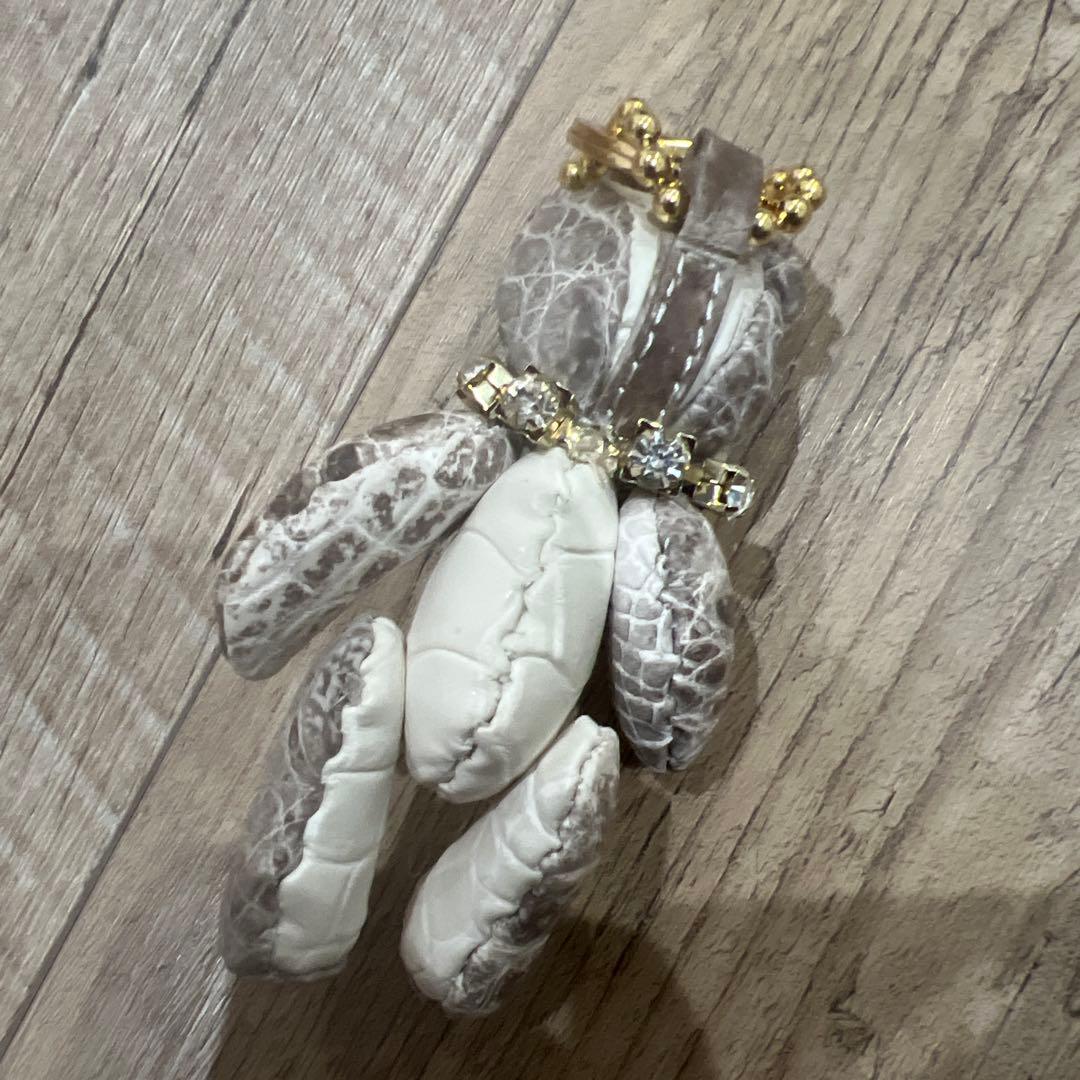 レザージュエルズ アリゲーター ベア チャームキーホルダー