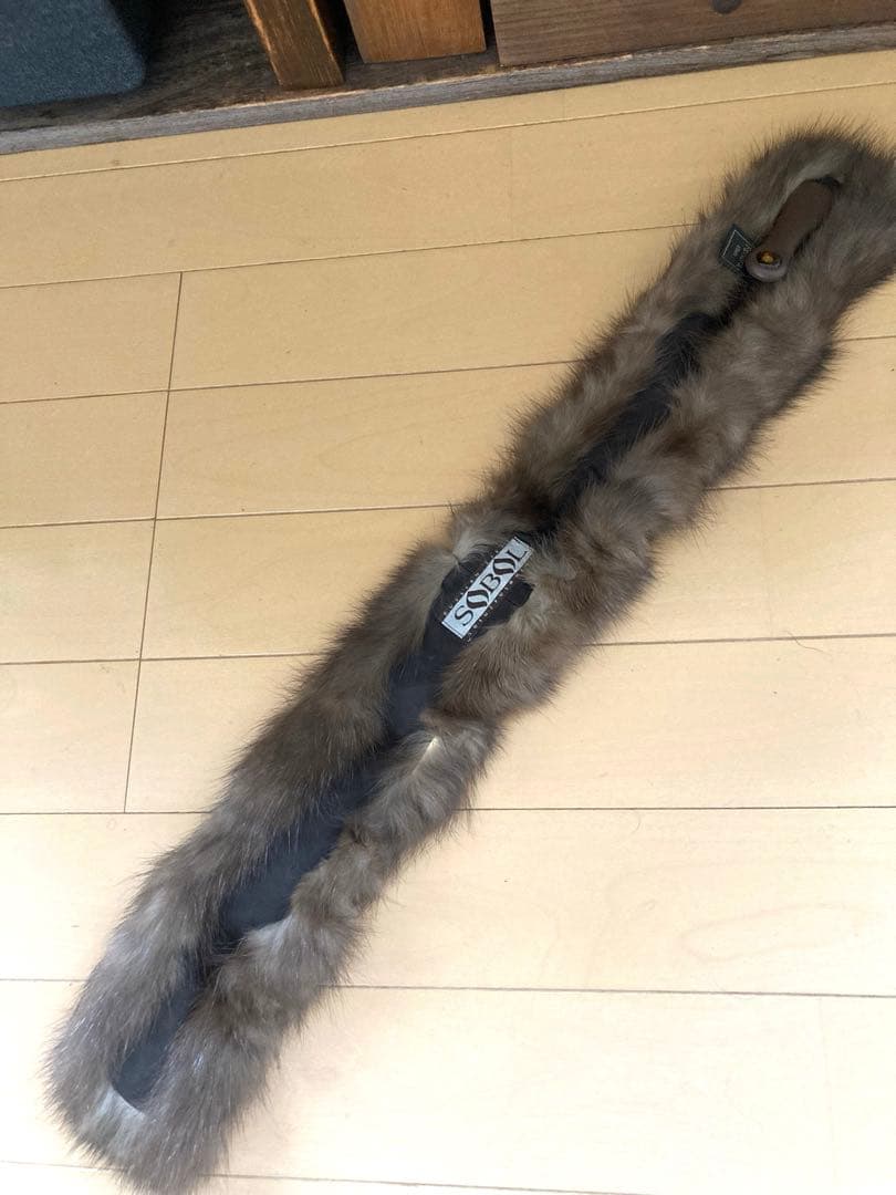 【SOBOL】ロシアンセーブル毛皮マフラーブラウン