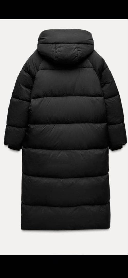 新品未使用ZARA フード付きロングダウンコート