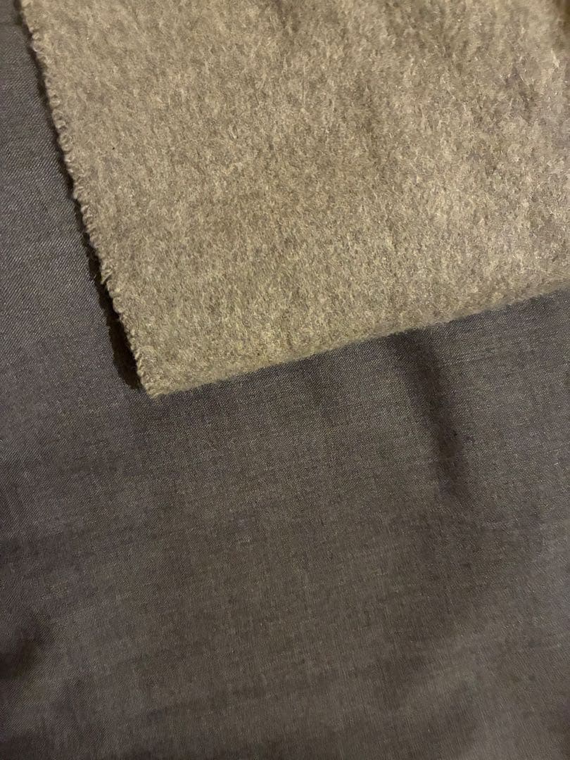 【美品】ミズイロインド　グレー　長袖シャツワンピース