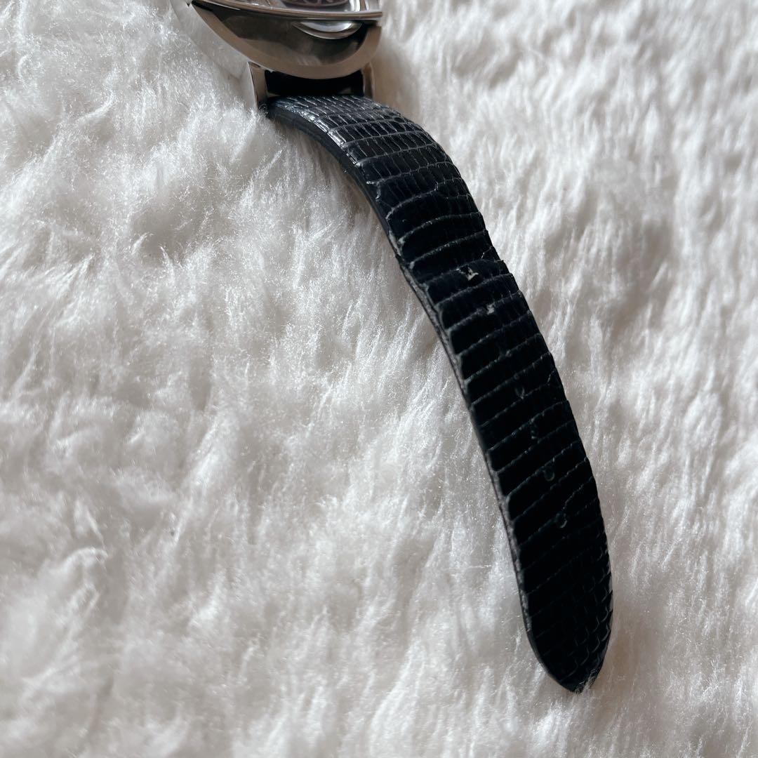 ヴィヴィアンウエストウッド　サークルオーブ　腕時計　レザーバンド　ブラック