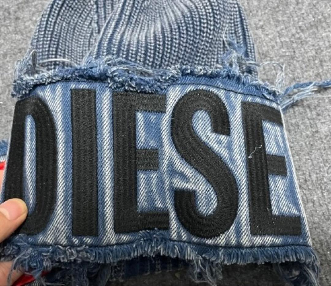 DIESEL デニムビーニー フリンジ加工