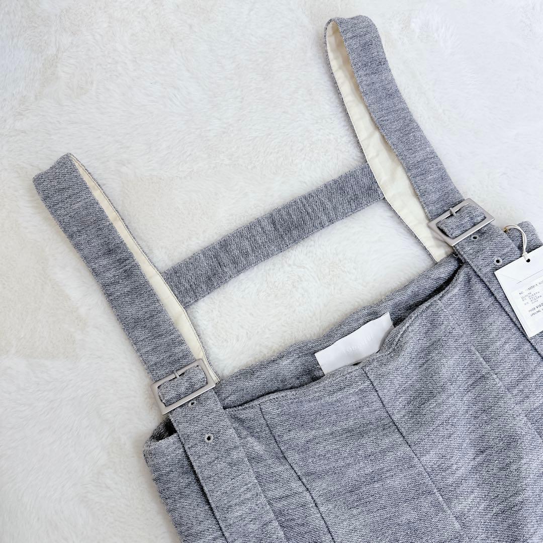 TODAYFUL トゥデイフル ハイウエストスウェットサロペット グレー 36