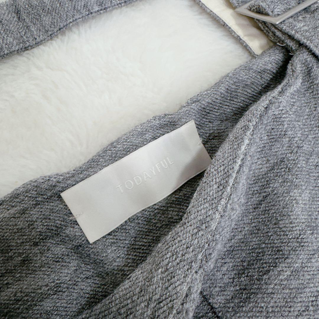 TODAYFUL トゥデイフル ハイウエストスウェットサロペット グレー 36