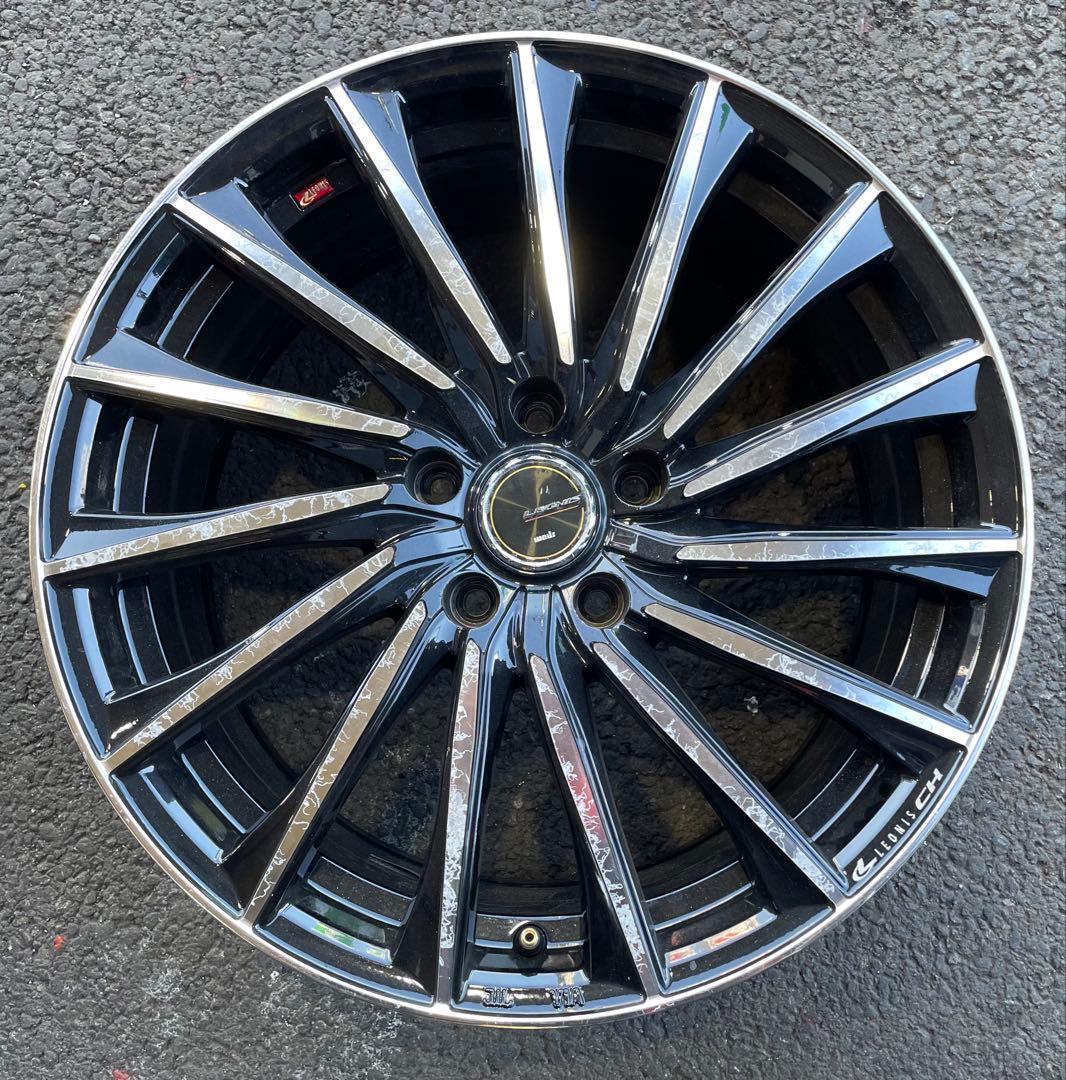 18×8.0j 114.3 5+42 ハブ径73 LEONIS CH