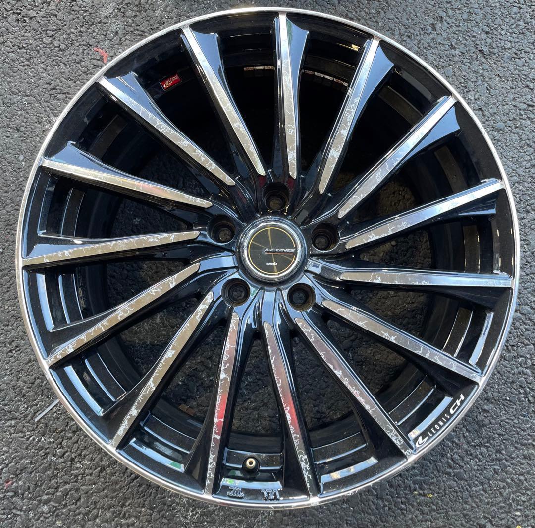18×8.0j 114.3 5+42 ハブ径73 LEONIS CH