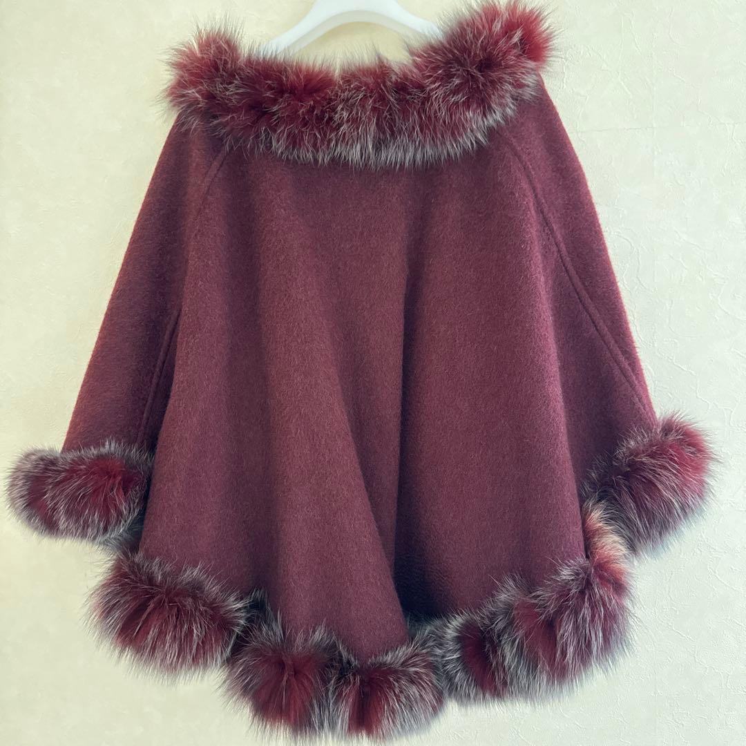 LANVIN COLLECTIONランバンコレクション　カシミヤポンチョ