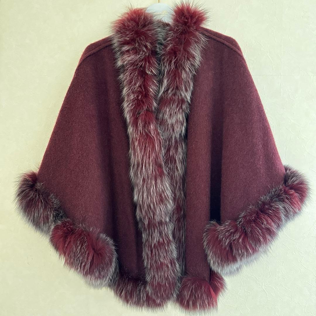 LANVIN COLLECTIONランバンコレクション　カシミヤポンチョ