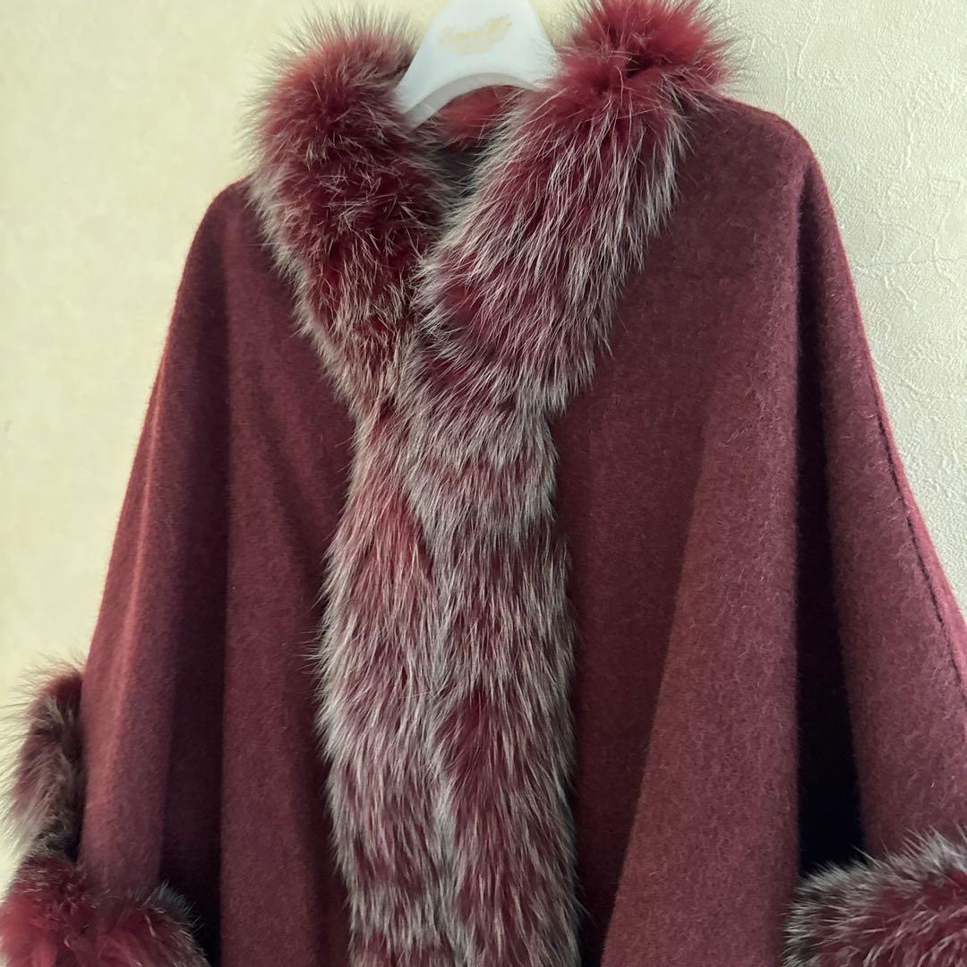 LANVIN COLLECTIONランバンコレクション　カシミヤポンチョ