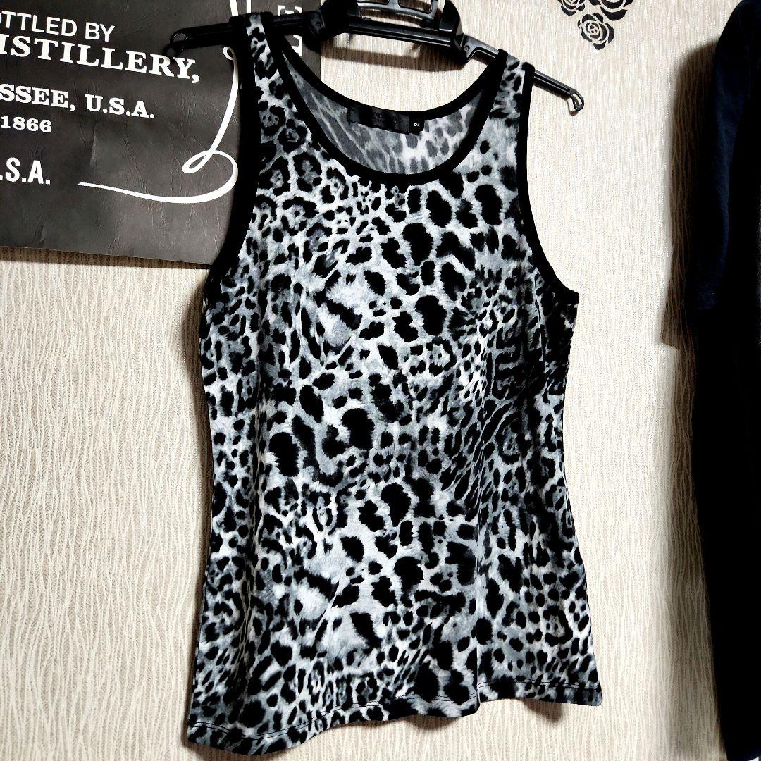 平成 y2k 00s レオパード柄 タンクトップ メンズ ヒョウ柄 ギャル男