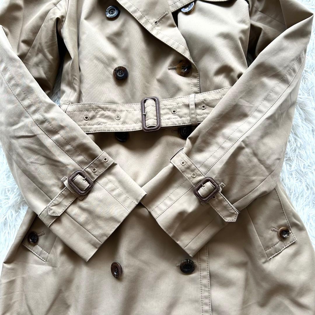 【極美品】アクアスキュータム トレンチコート モスグリーン ライナー付 ベージュ