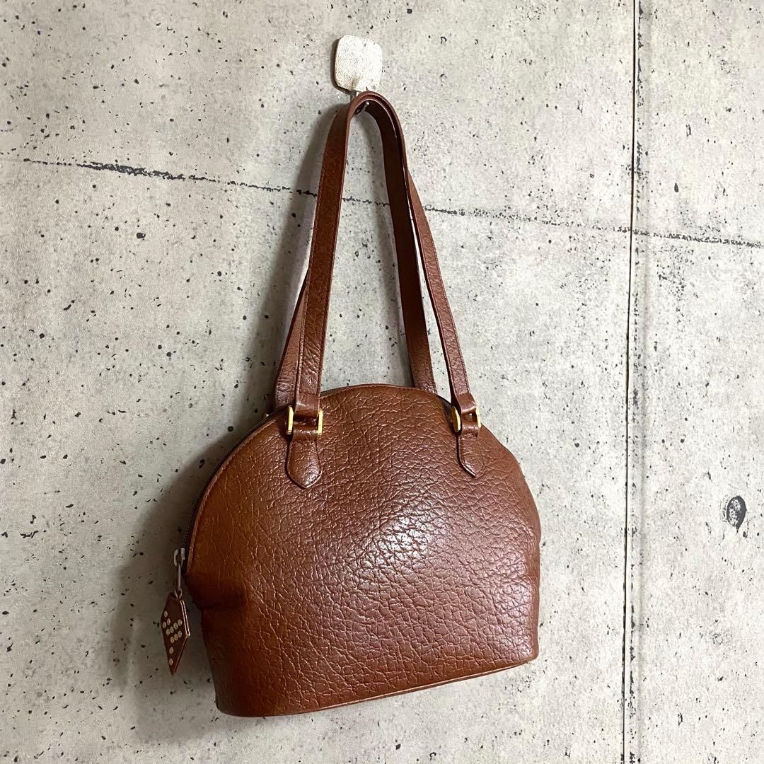 本物☆イヴサンローラン YSL レザー ミニトートバッグ ハンドバッグ スタッズ