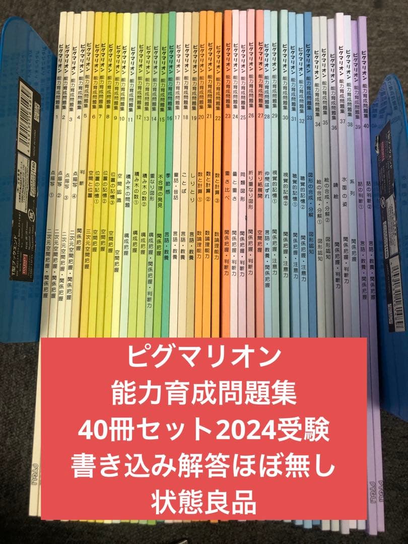 ピグマリオン　能力育成問題集　全40冊　中古　２０２４年受験