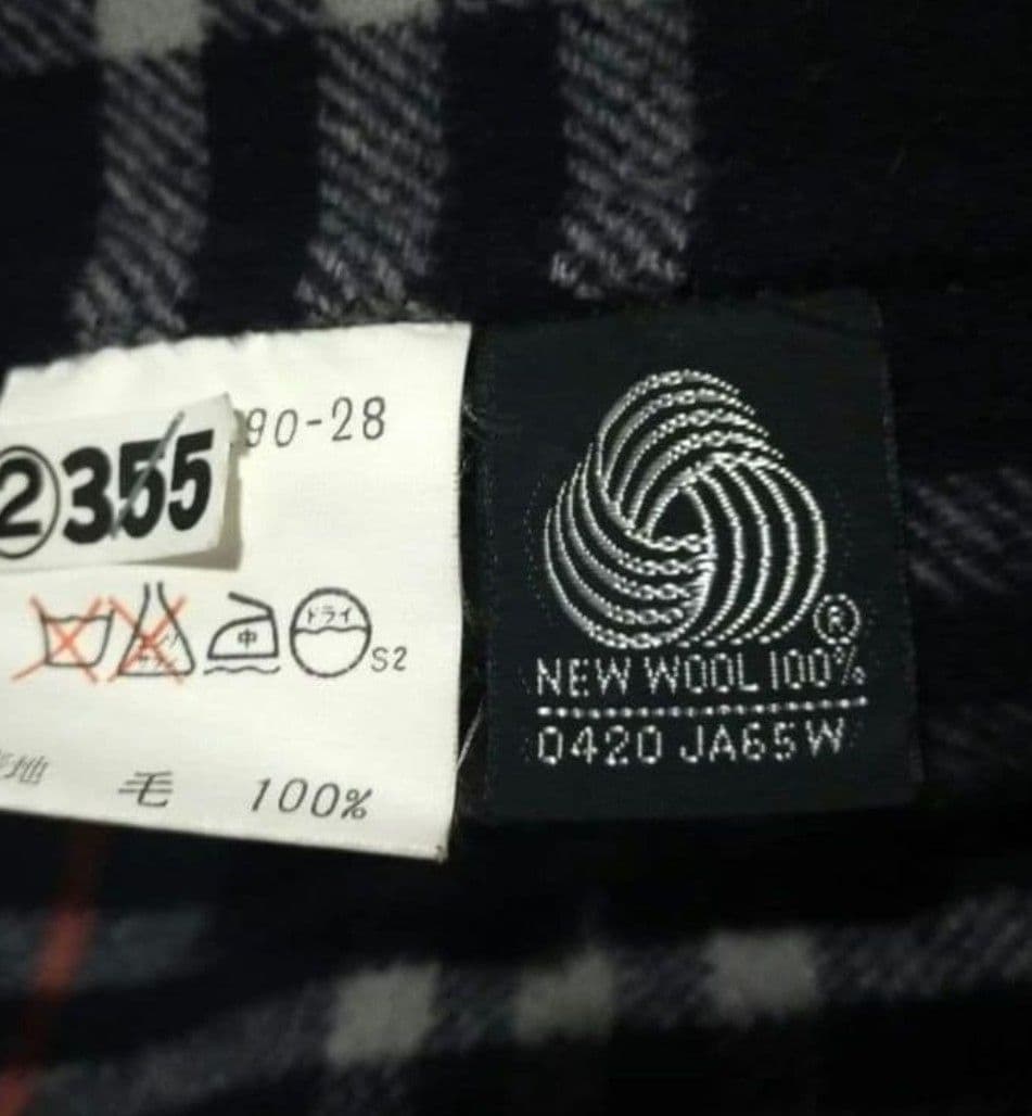 美品90年代　Burberrys’ネイビーウールコートカシミヤ入り　M大きめ