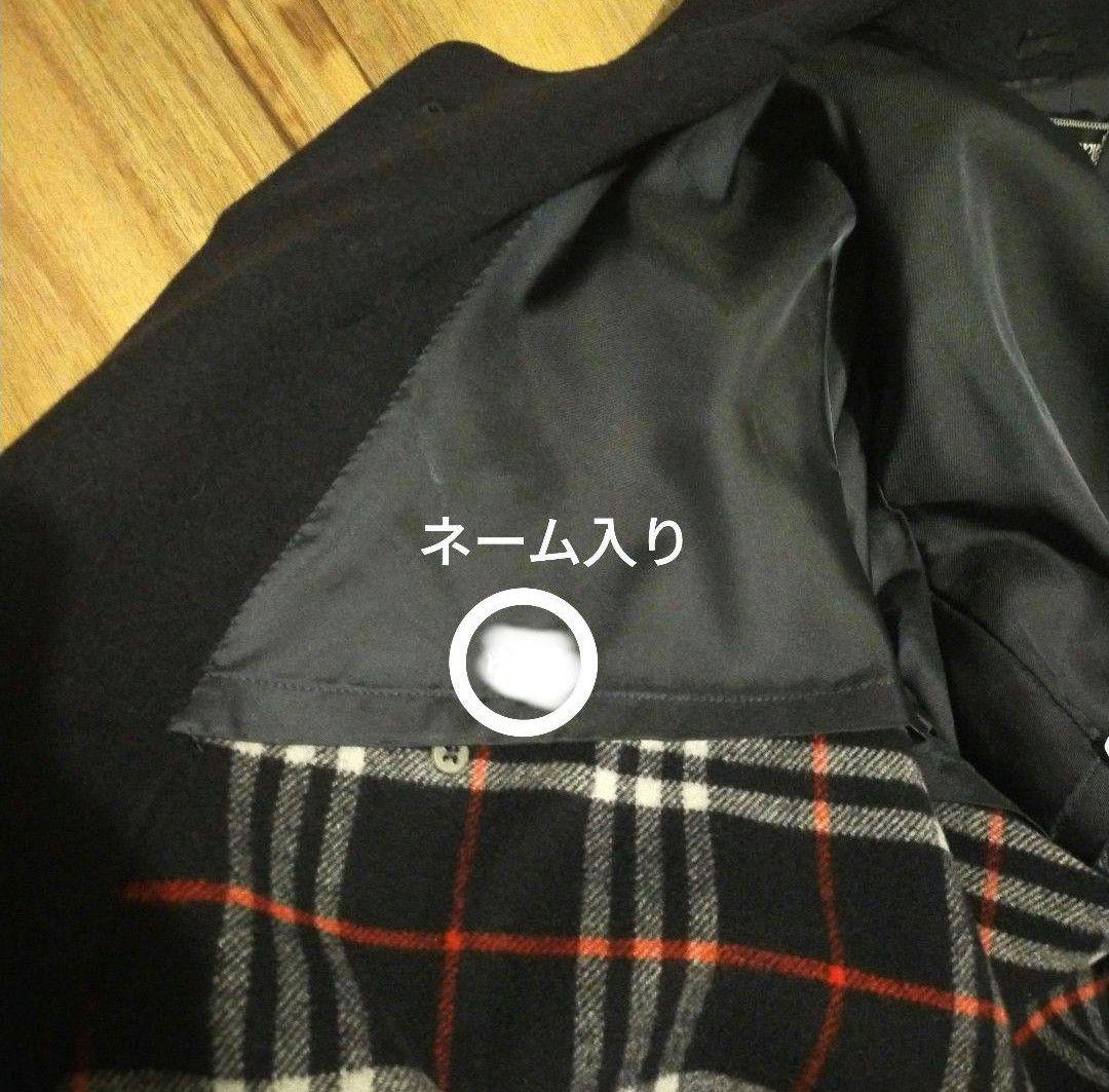 美品90年代　Burberrys’ネイビーウールコートカシミヤ入り　M大きめ