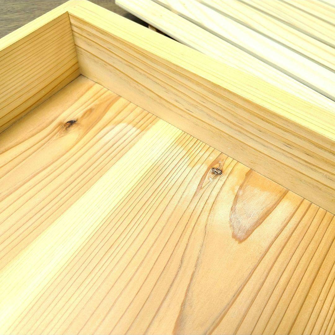 No1435【保冷剤付き】 寿司ネタケース ネタ箱　目皿・アクリル蓋付【手作り】