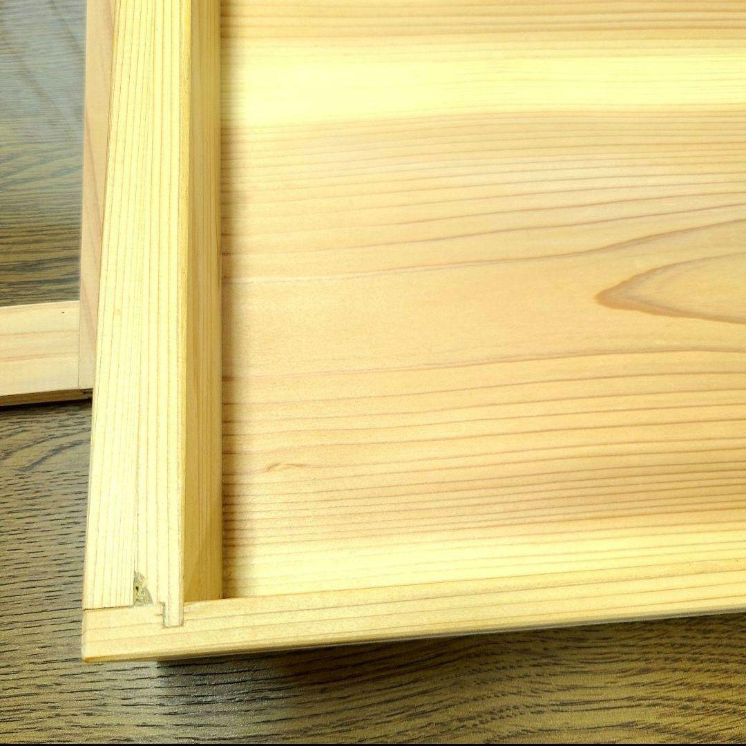 No1435【保冷剤付き】 寿司ネタケース ネタ箱　目皿・アクリル蓋付【手作り】