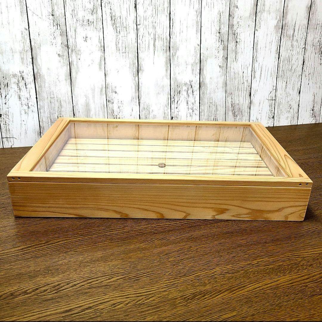 No1435【保冷剤付き】 寿司ネタケース ネタ箱　目皿・アクリル蓋付【手作り】