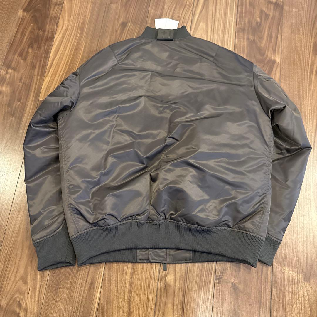 UNIQLO+J L ハイブリッドダウンオーバーサイズ MA-1ブルゾン グレー