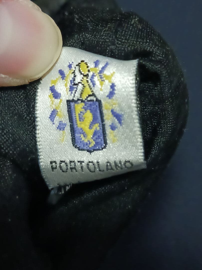 PORTOLANO ブラック レザーロンググローブ