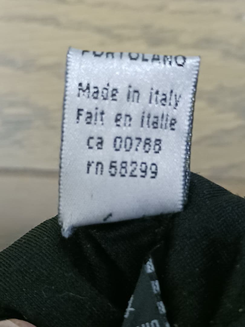 PORTOLANO ブラック レザーロンググローブ