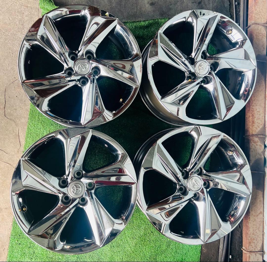 18インチ クローム仕上げ 5スポークホイール 4個セット