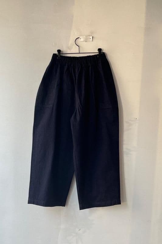 ホームスパン homspun 10オンスデニム ギャザーパンツ