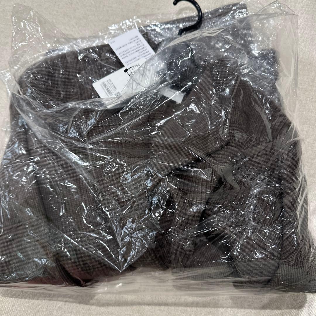 新品タグ付◆ BROWNCHECK DOORS ウールリバーミドルガウンコート