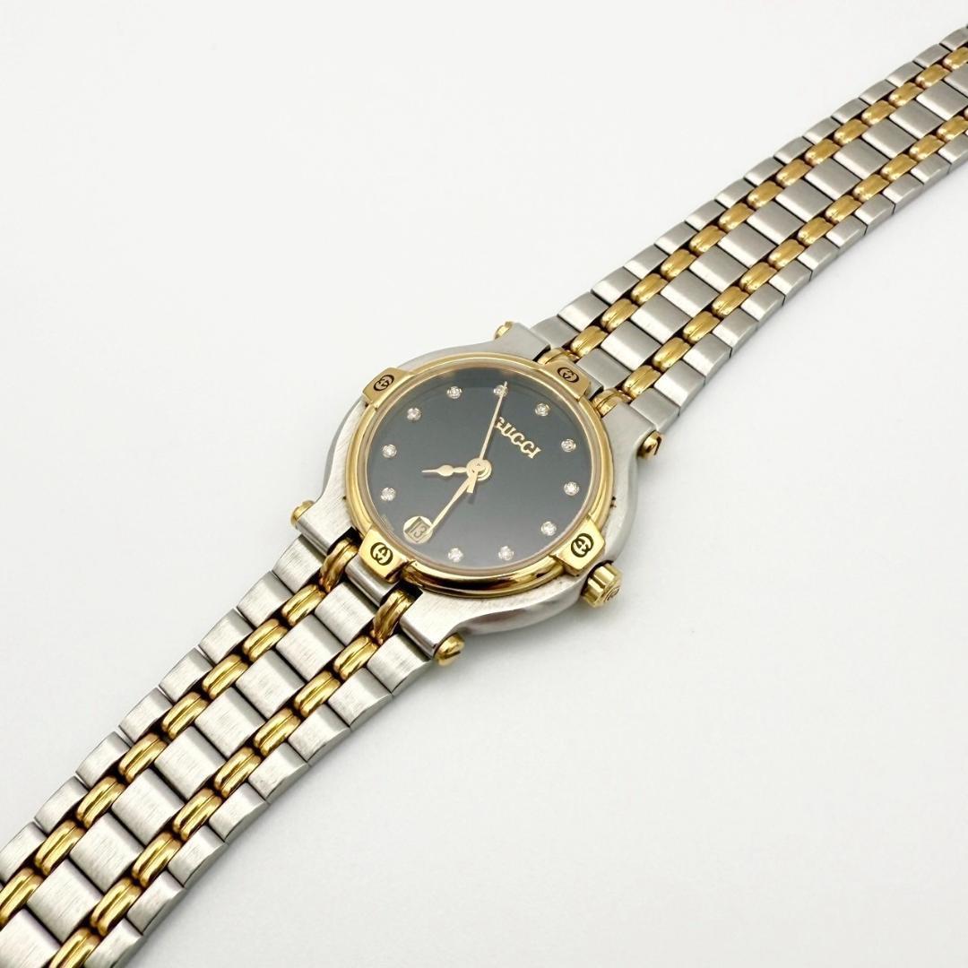 762☆超美品☆ GUCCI 9000L レディース 腕時計 ダイヤ 希少
