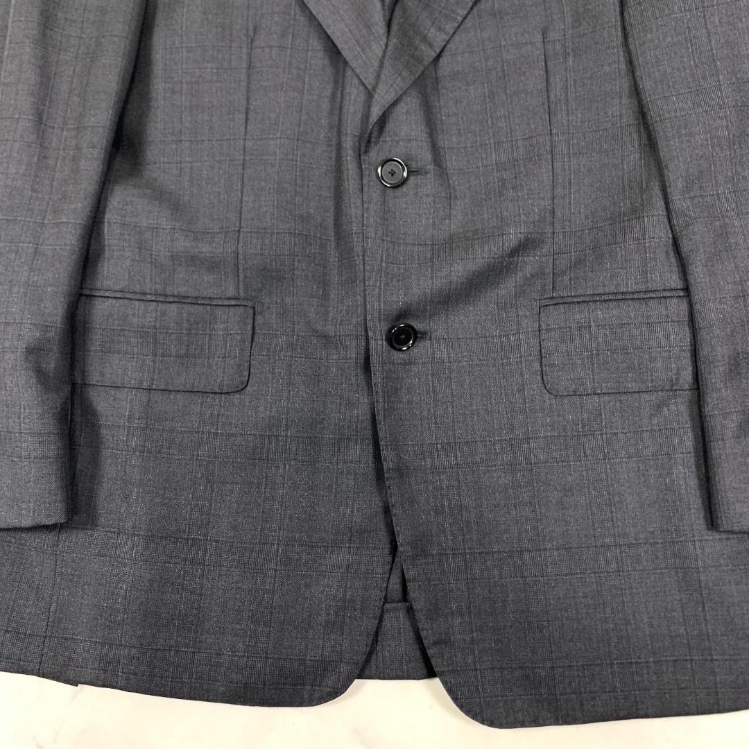 LA9494 ソブリン パンツスーツ グレー ウール100％ 48