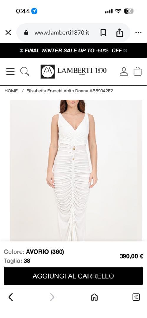 elisabetta franchiドレス　40