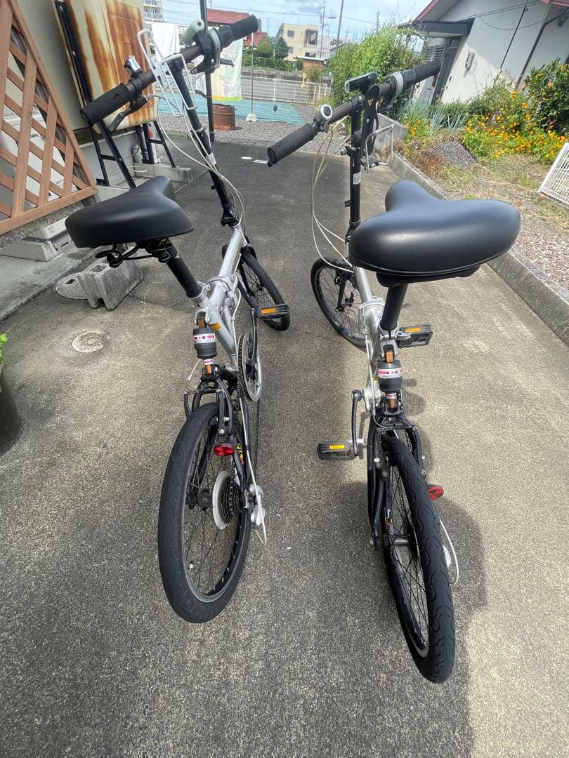 GM 20インチ　折り畳み自転車　2台セット　シルバー