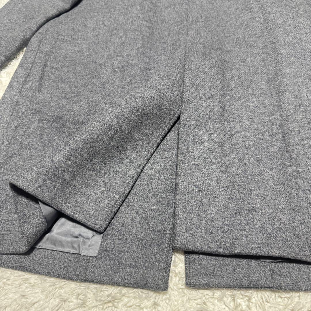 希少 大きめサイズ 23区 チェスターコート グレー ウール bellandi