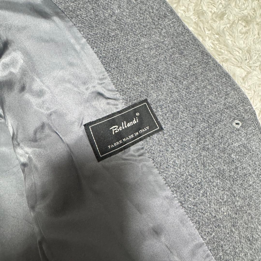 希少 大きめサイズ 23区 チェスターコート グレー ウール bellandi