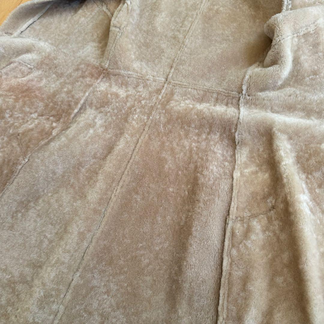 SALE❣️羊革シープスキン　ロングジレベスト　ダブルフェイス