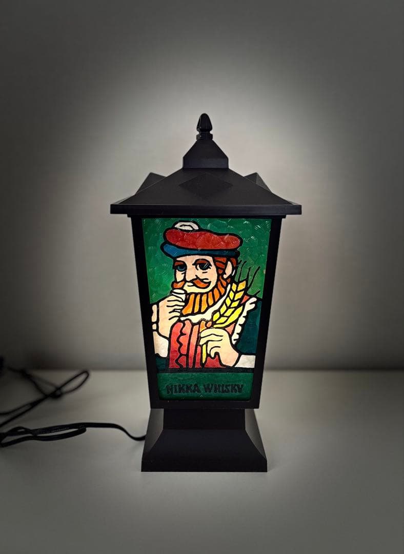 レア！　1970年代　ニッカウイスキー　ステンドランタン　卓上ランプ　昭和レトロ