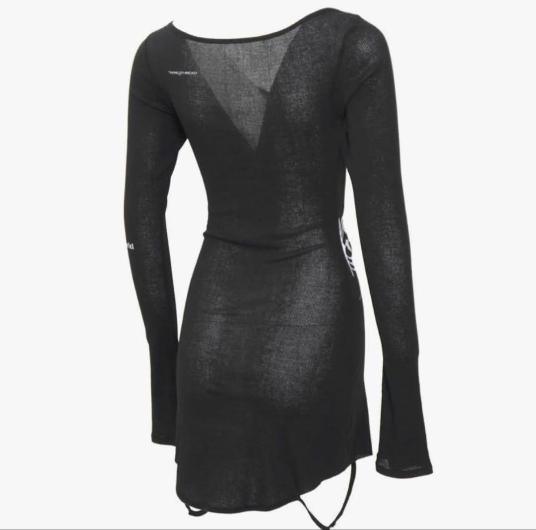 トップス theredthread S stamp tee dress Black