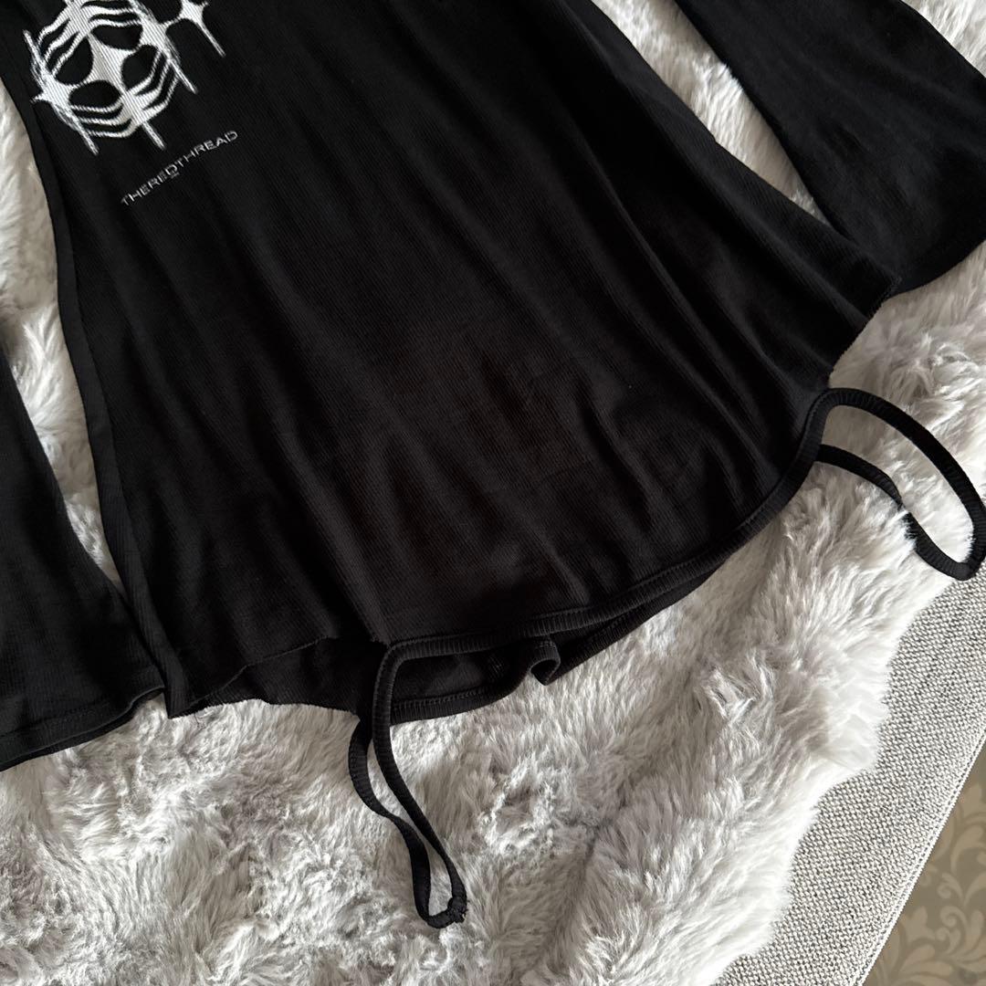 トップス theredthread S stamp tee dress Black