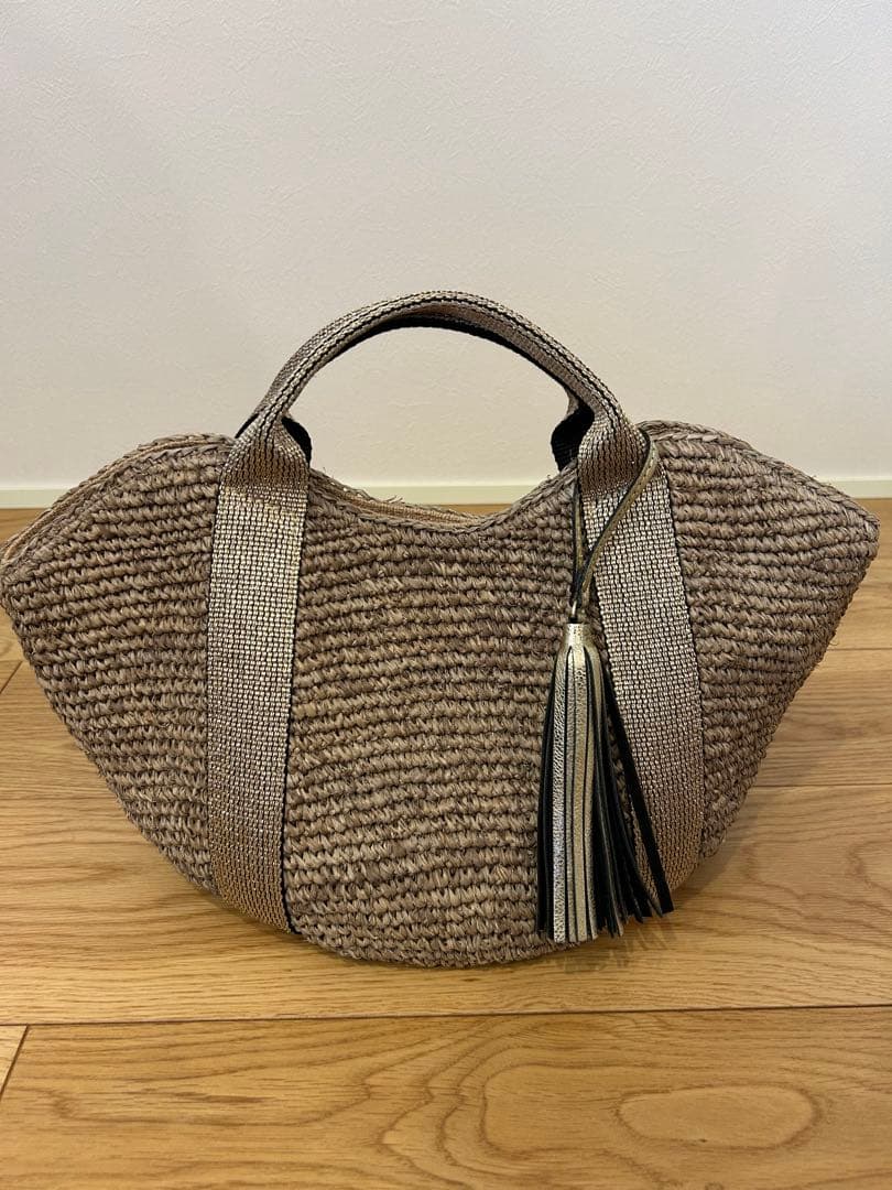 美品　ヴィオラドーロ　かごバッグ