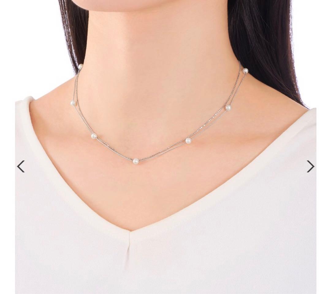 ジュエリーツツミ　色はゴールドです❣️イエローゴールドk10パールネックレス