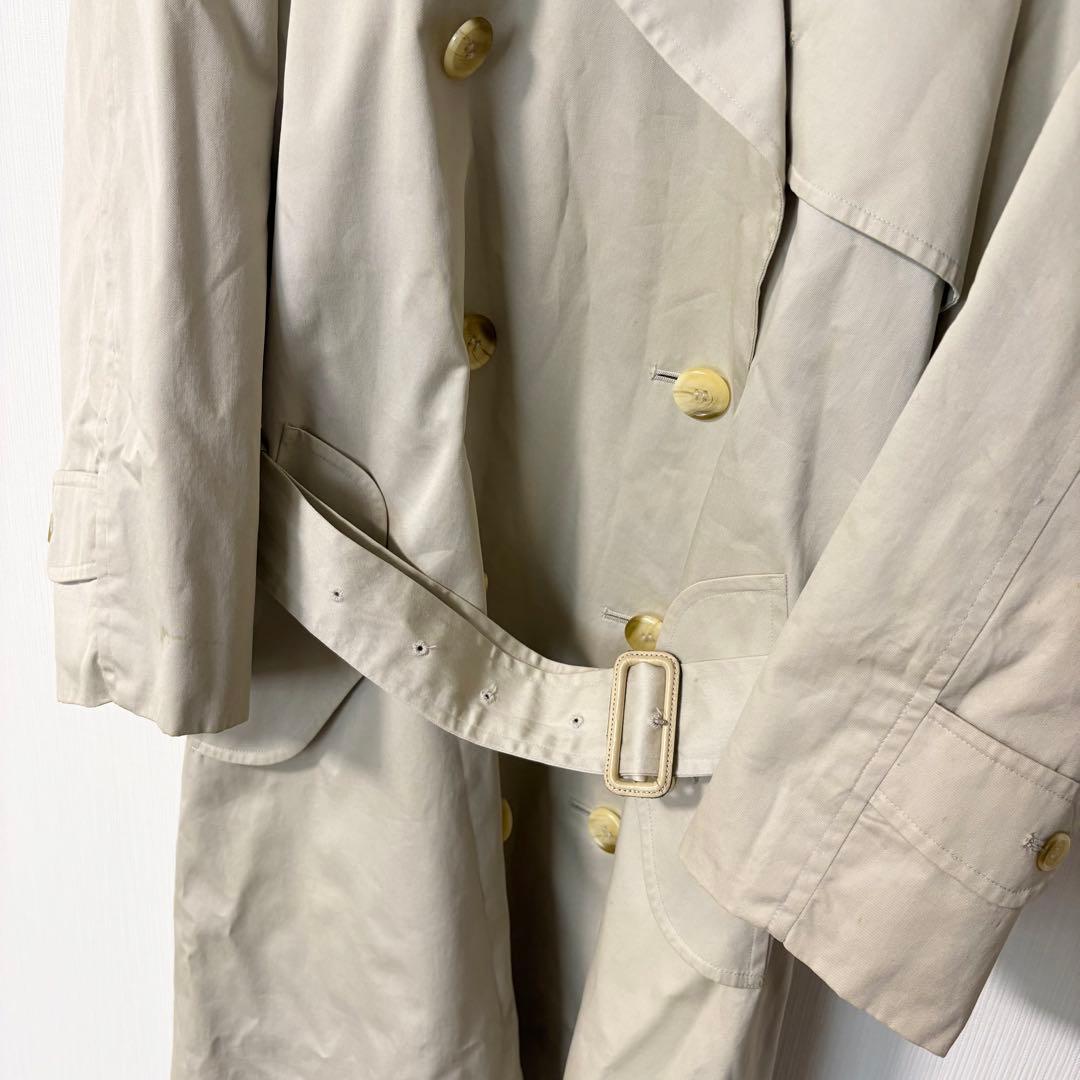 バーバリー　トレンチコート 9 M ダブル ベルト ベージュ Burberrys