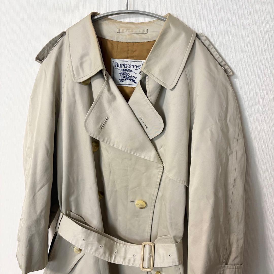 バーバリー　トレンチコート 9 M ダブル ベルト ベージュ Burberrys