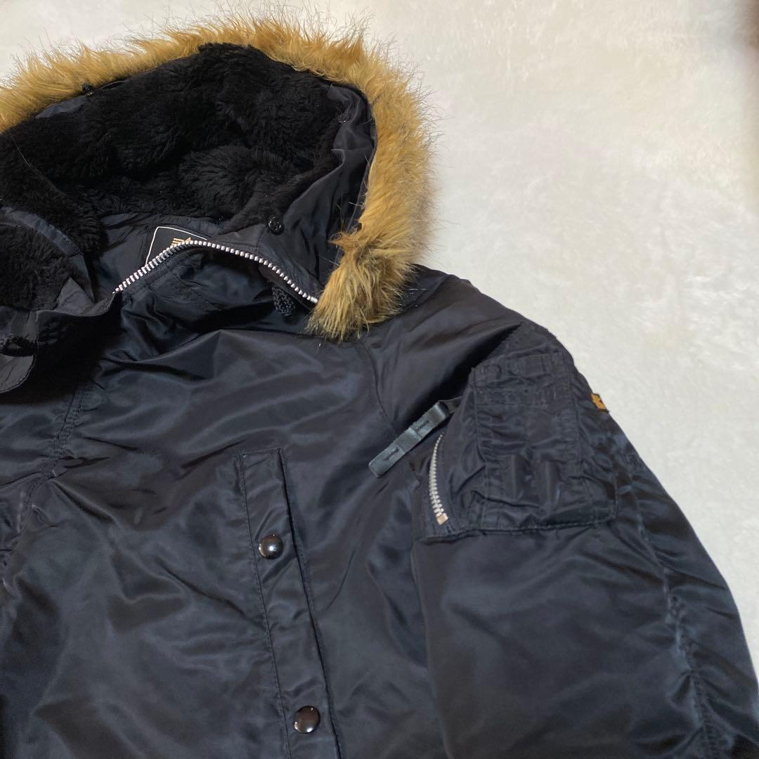 ALPHA INDUSTRIES N-3B フライトジャケット 黒 XL