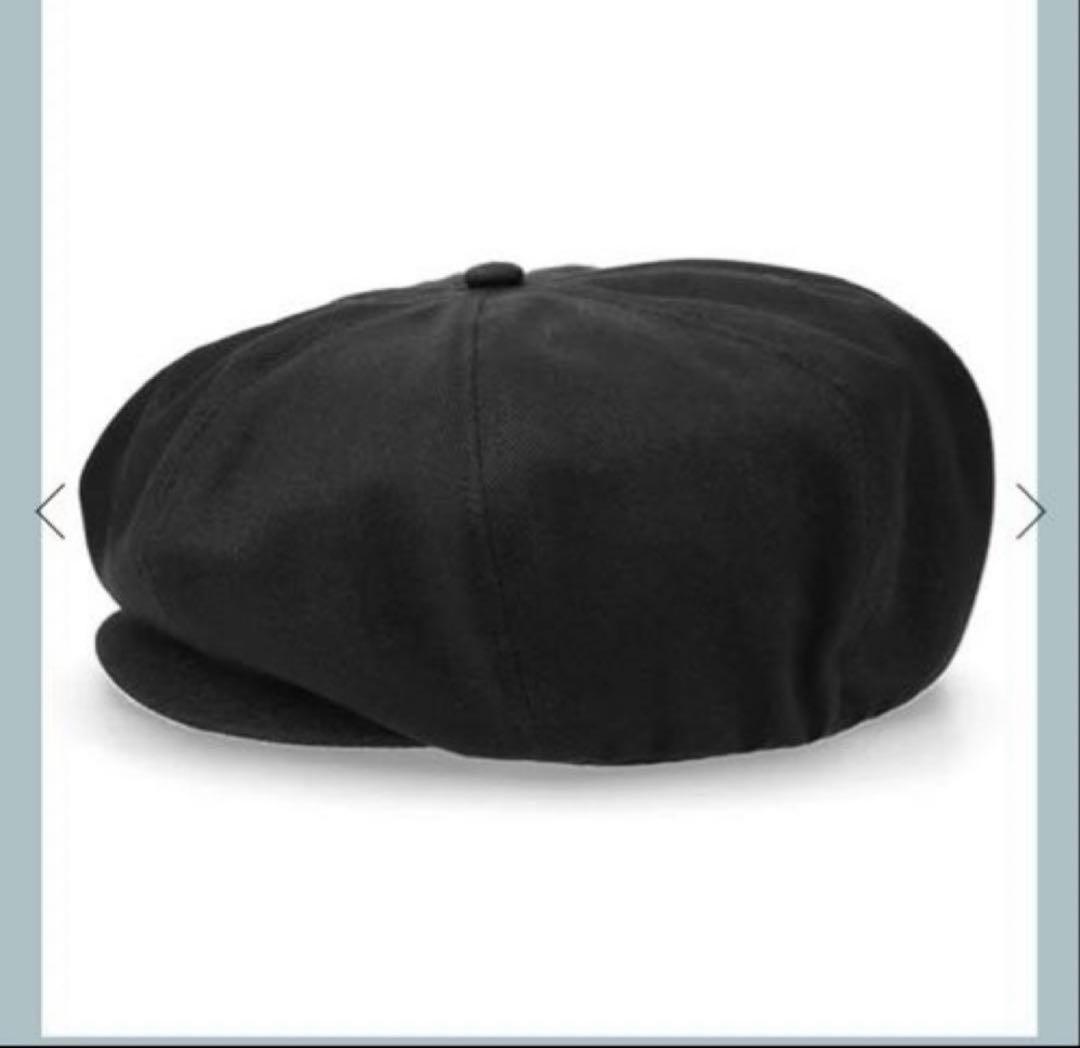 HK10969　SD Twill News Boy Cap Black L