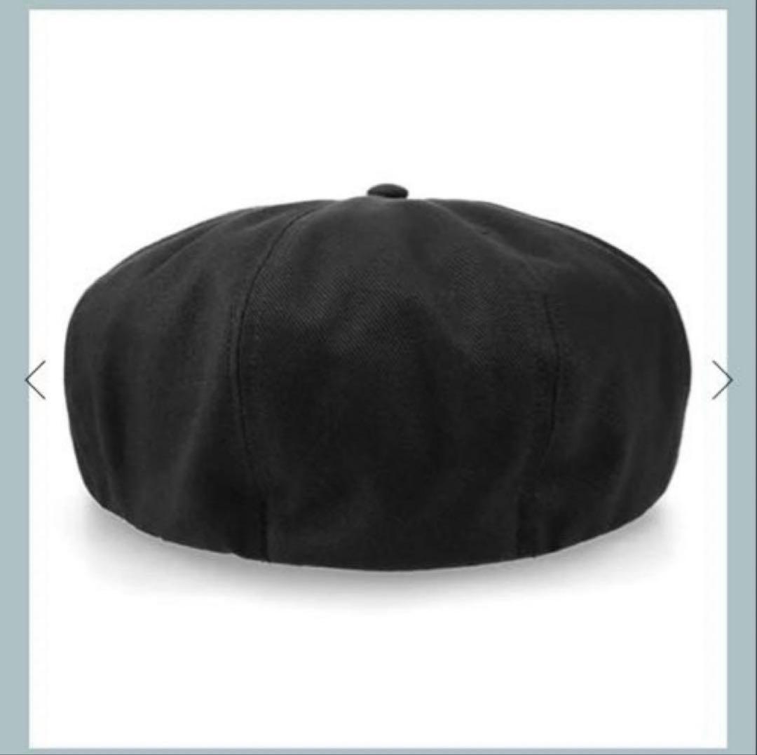HK10969　SD Twill News Boy Cap Black L