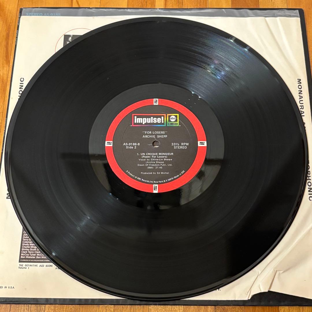 レコード Archie Shepp For Losers ジャズ レアグルーヴ