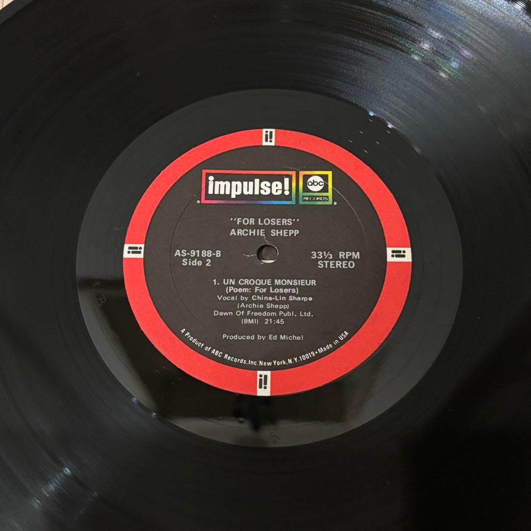 レコード Archie Shepp For Losers ジャズ レアグルーヴ
