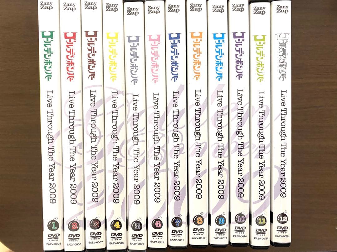 【値下げ】ゴールデンボンバー 2009年12ヶ月連続ワンマンDVD 12巻セット