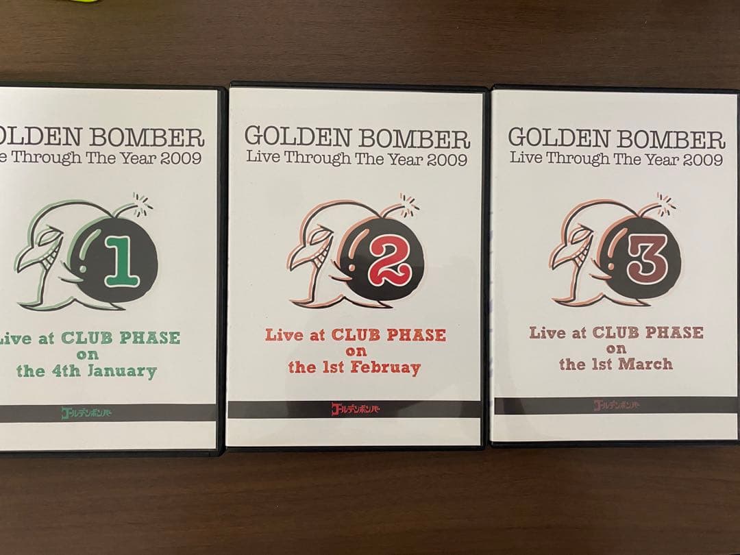 【値下げ】ゴールデンボンバー 2009年12ヶ月連続ワンマンDVD 12巻セット