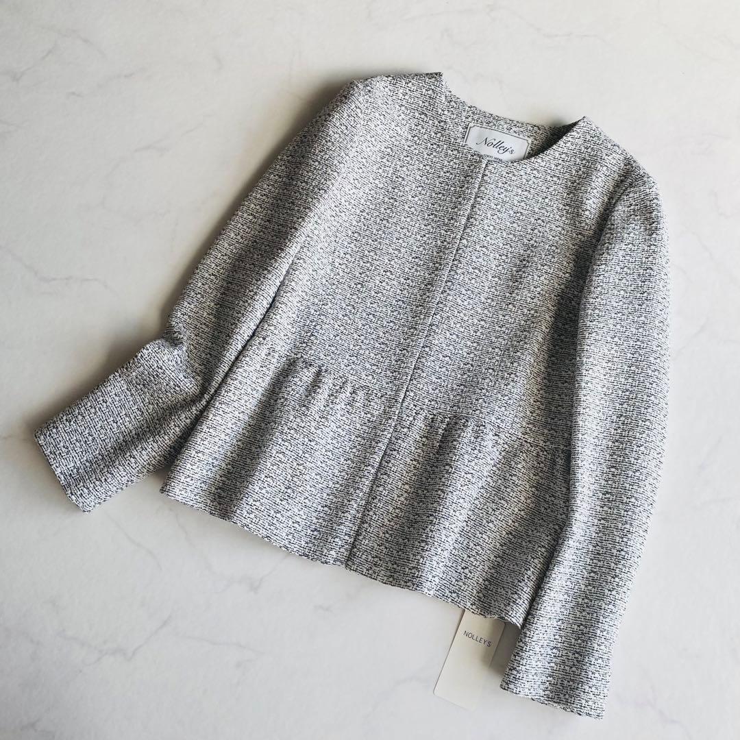 NOLLEY'S ツイードノーカラージャケット 25SS 日本製 オケージョン